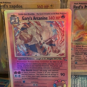 Garys Arcanine Gym Heroes Revival Handgemachte Holo-Proxy-Karte