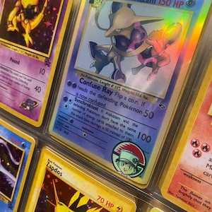 Cartão proxy Holo feito à mão do renascimento dos heróis do ginásio de Red's alakazam