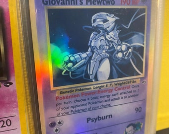 Giovannis Mewtwo Gym Heroes Revival handgemachte Holo-Ersatzkarte