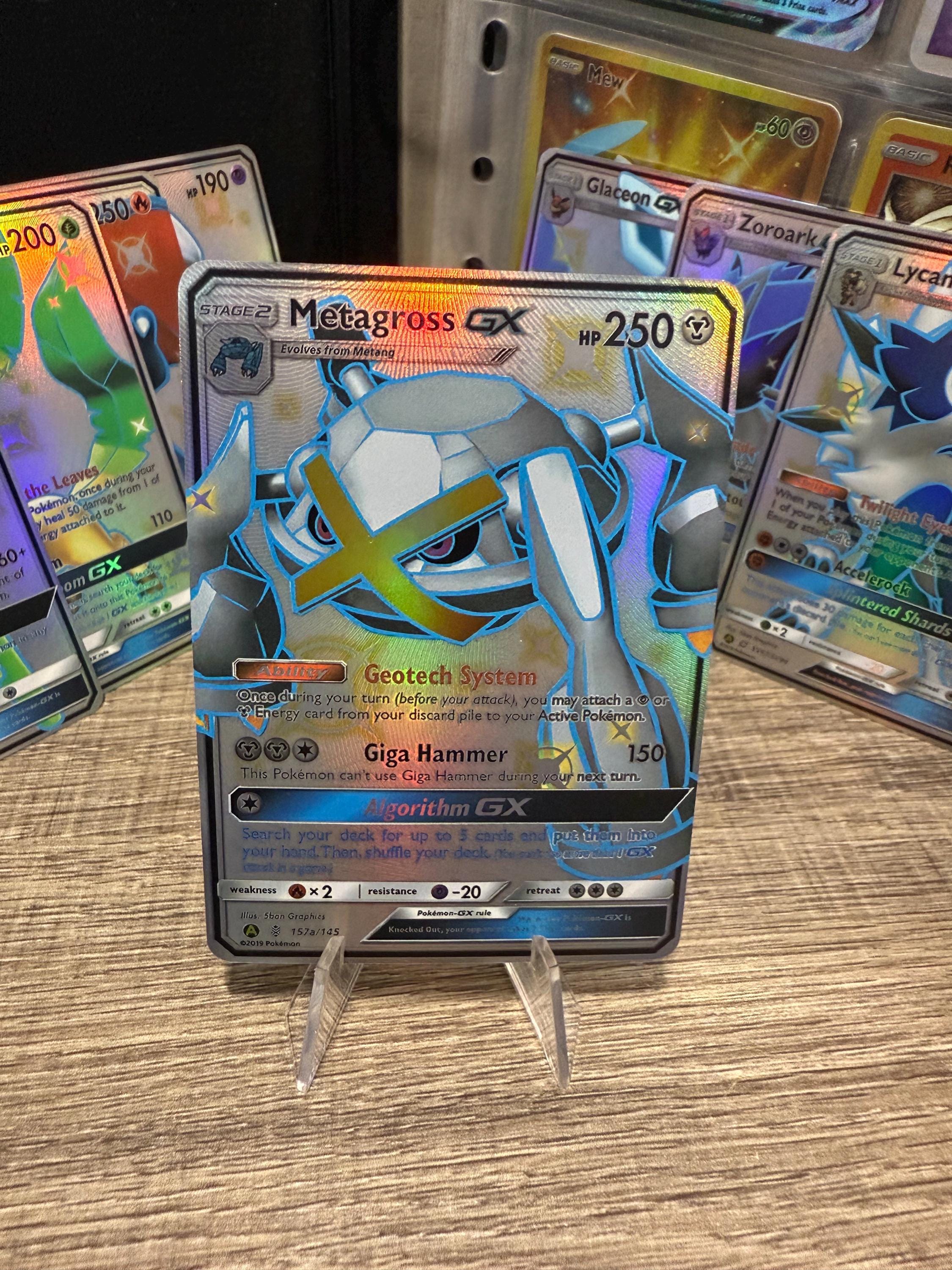 Metagross GX Hidden Fates Pokmon Gx Vstar Vmax Handmade Holo Proxy Card - Etsy Metagross GX Hidden Fates Pokmon Gx Vstar Vmax Handmade Holo Proxy Card - Etsy