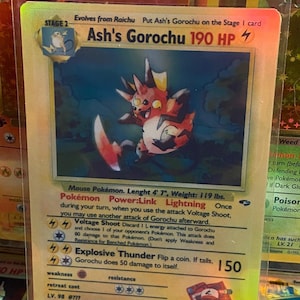 Ashs Gorochu Gym Heroes Revival handgemachte Holo-Ersatzkarte