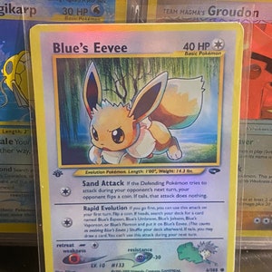 Cartão de Proxy Holo feito à mão do Blue's Gym Heroes eevee