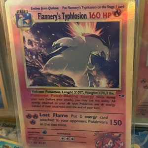 Flannery es Typhlosion Gym Heroes Revival Handgefertigte Holo-Ersatzkarte