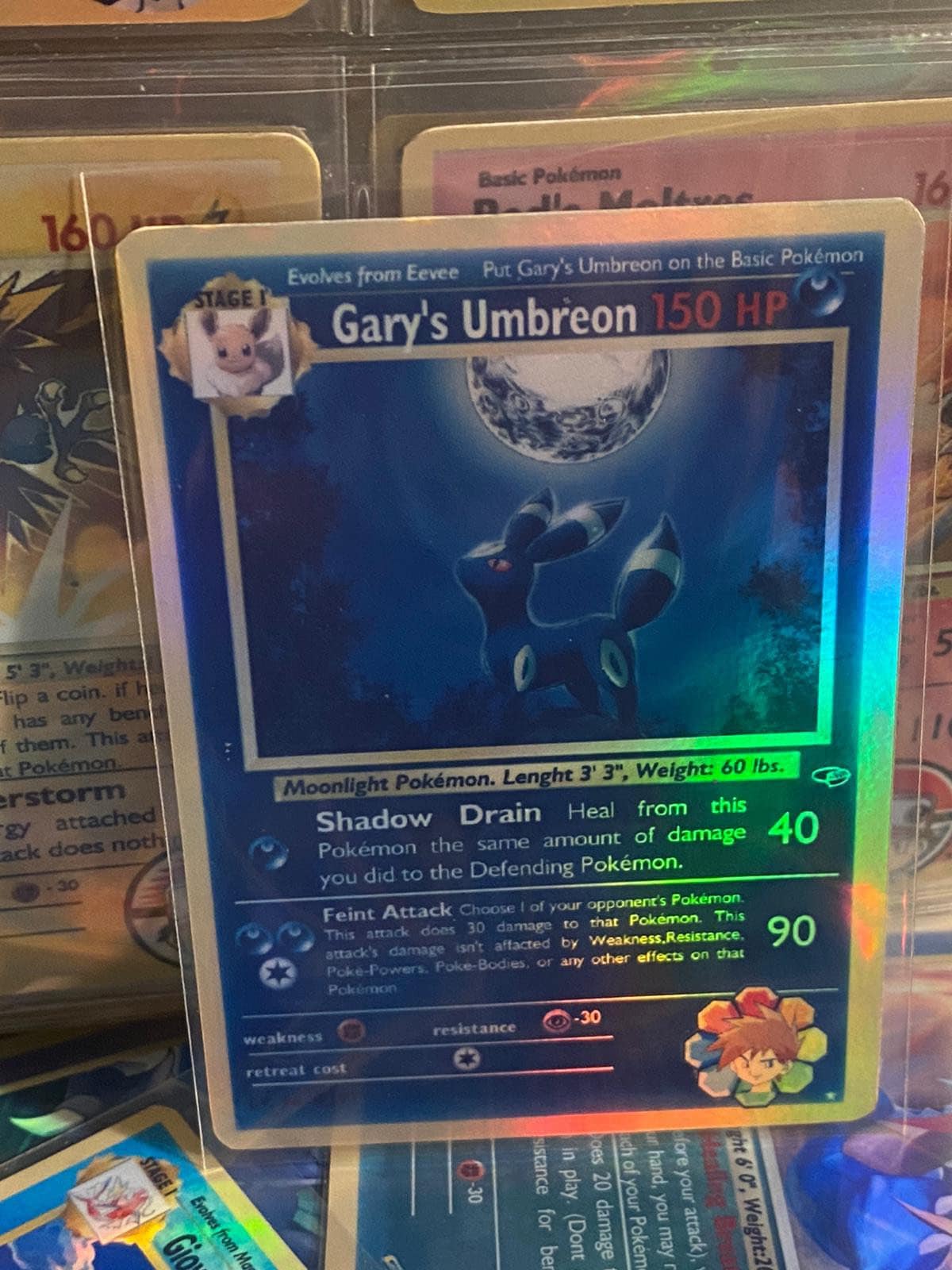gary pokemon card Oak (TV8) [Topps Series 1 Eeveelutions Character Art cards with