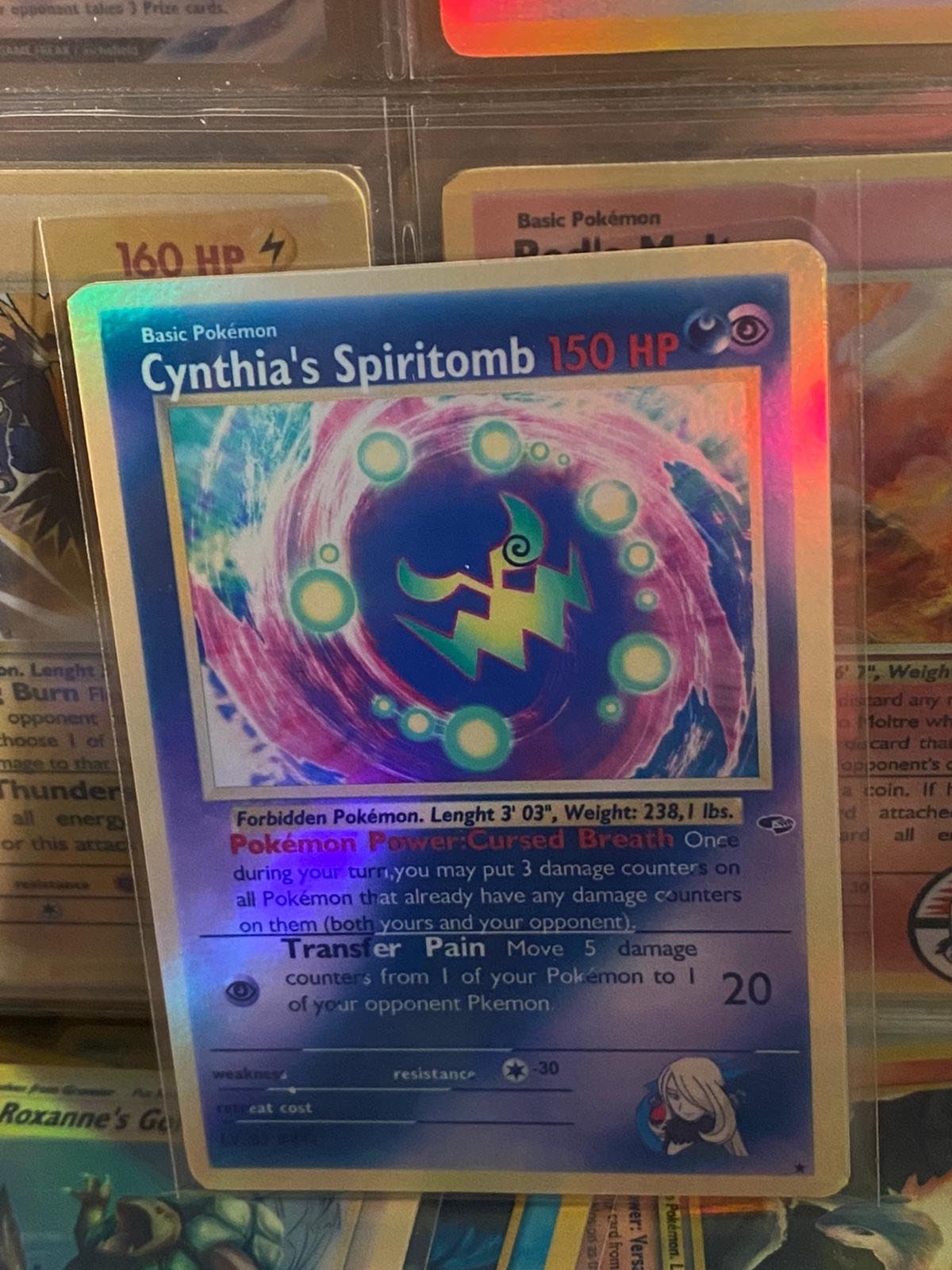 What is super effective against Cynthia's Spiritomb?