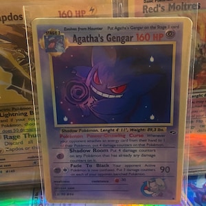 Cartão proxy holo feito à mão do renascimento dos heróis do ginásio de Agatha