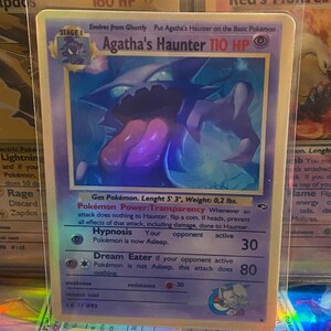 Cartão proxy Holo artesanal do renascimento dos heróis do ginásio de Agatha