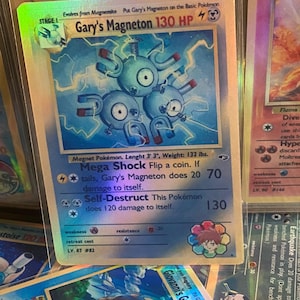 Cartão proxy Holo feito à mão do revival dos heróis do ginásio do magneton de Gary