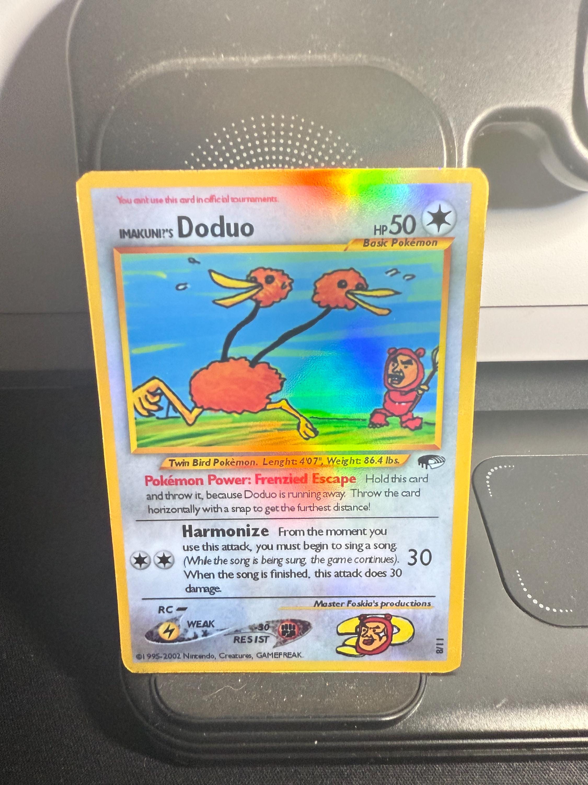 IMAKUNI'S Doduo Gym Heroes Revival Handmade Holo Proxy Card - Etsy Canada