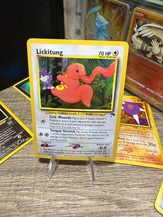 lickitung pokemon card Lickitung Holo Detective Pikachu NM, 16/18 Pokemon Card