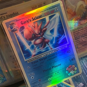 Cartão proxy Holo feito à mão do revival dos heróis do ginásio do scizor de Gary