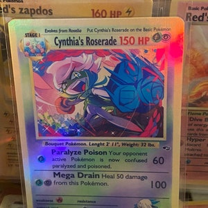 Cartão proxy Holo feito à mão do renascimento dos heróis do ginásio de Cynthia