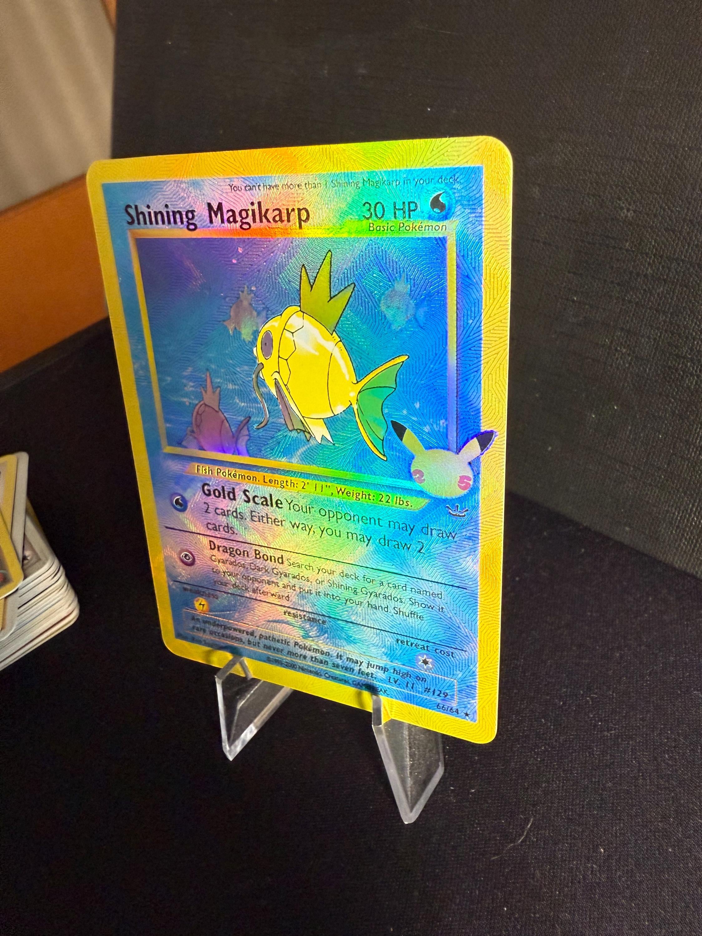 shiny magikarp pokemon card This Shining card? : r/PokemonCardValue this piece serves as a premier focal point for any high Pokemon Trading Card Game Promo
