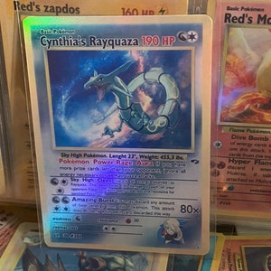 Cynthias Rayquaza Gym Heroes Revival handgemachte Holo-Ersatzkarte