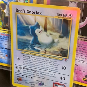 Red's Snorlax Gym Heroes Revival Handgemachte Holo-Proxy-Karte