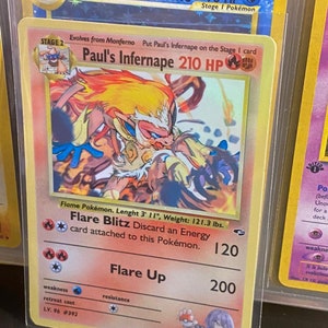 Cartão proxy Holo feito à mão do renascimento dos heróis do ginásio de Paul's infernape