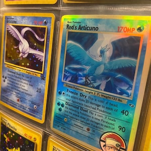 Cartão proxy Holo feito à mão do renascimento dos heróis do ginásio Articuno da Red
