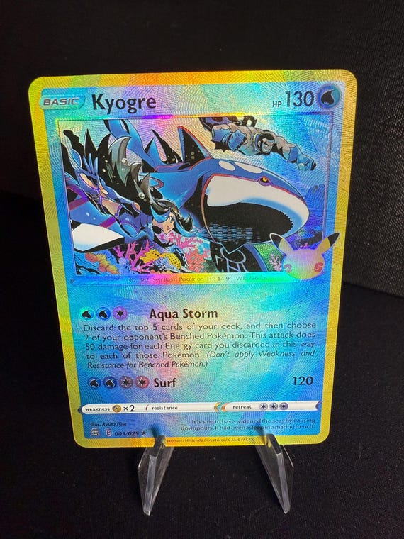 kyogre pokemon cards Amazon.com: Pokemon - Kyogre V 037/159 - Crown Zenith main image 1