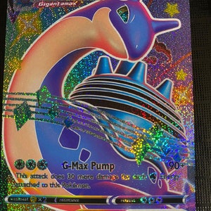 Lapras Vstar zwaard & schild GX EX M MEGA Pokemon Orica Custom Card Shadow vMax Gigantamax Dynamax Tag Team V Charizard