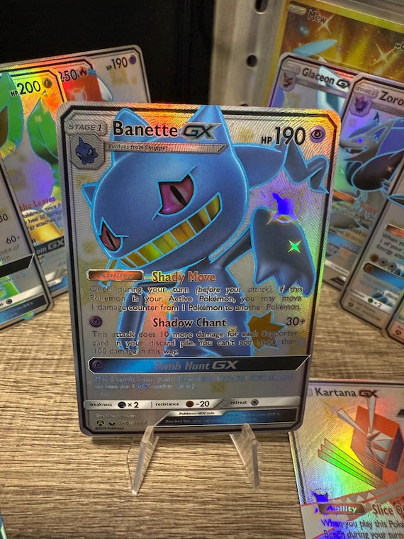 Banette GX hidden fates Pokmon gx vstar vmax Handmade Holo Proxy Card Banette GX hidden fates Pokmon gx vstar vmax Handmade Holo Proxy Card