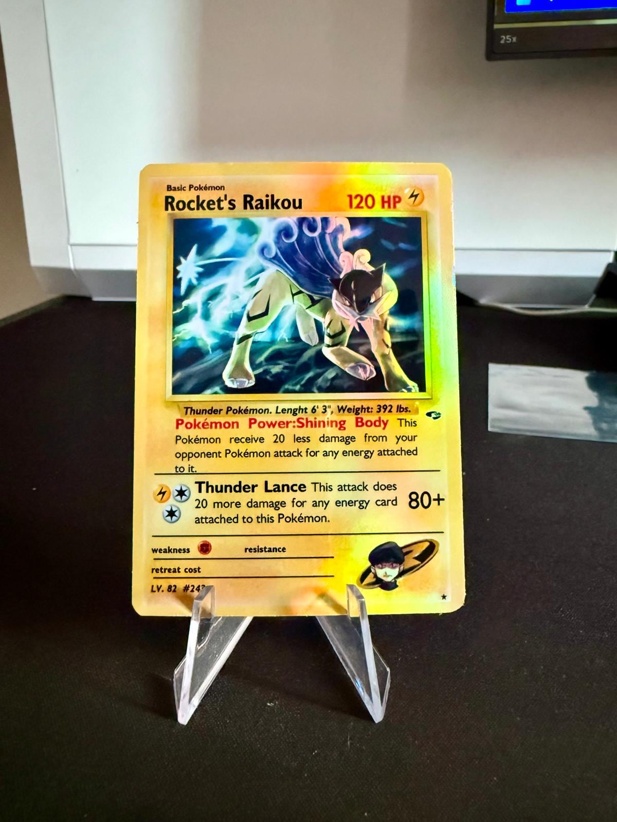 Rocket's Raikou Gym Heroes Revival Handmade Holo Proxy Card - Etsy