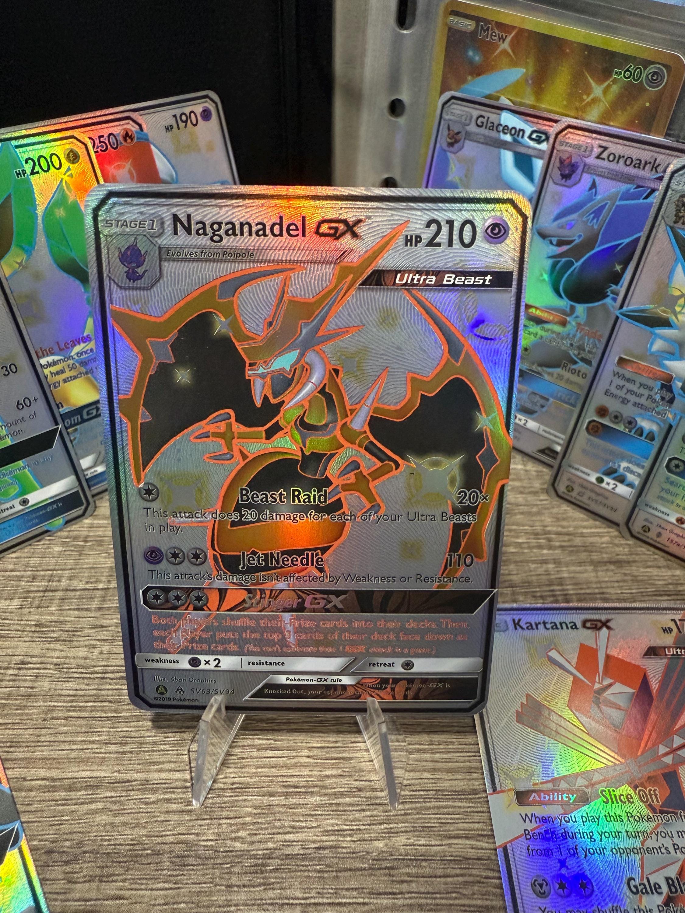 Naganadel GX Hidden Fates Pokémon Gx Vstar Vmax Handmade Holo