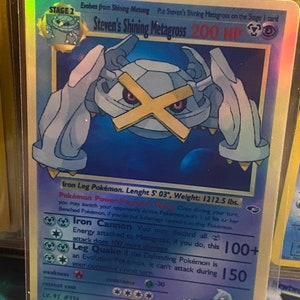 Cartão Proxy Holo feito à mão do renascimento do Gym Heroes do metagross brilhante de Steven