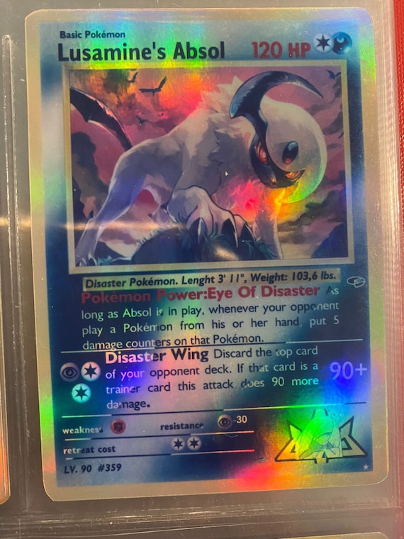 Lusamine's Absol Gym Heroes Revival Handmade Holo Proxy Card - Etsy