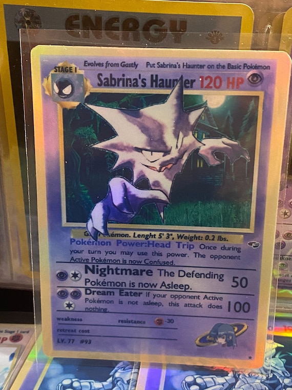 Sabrina's Haunter Gym Heroes revival Handmade Holo Proxy Card