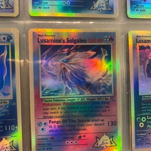 Lunala, Solgaleo & Necrozma - 3 Card Holo Pokémon Card Set