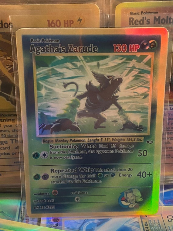 Agatha's Zarude Gym Heroes Revival Handmade Holo Proxy Card - Etsy Agatha's Zarude Gym Heroes Revival Handmade Holo Proxy Card - Etsy