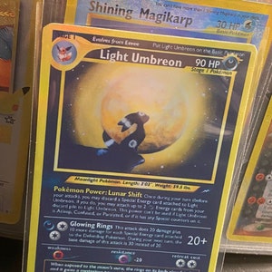 Light Umbreon Gym Heroes Revival handgemachte Holo-Ersatzkarte