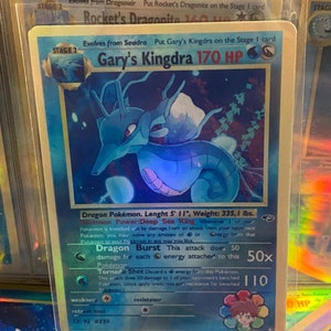 Cartão proxy Holo feito à mão do renascimento dos heróis do ginásio Kingdra de Gary