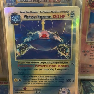 Cartão proxy Holo feito à mão do revival dos heróis do ginásio magnezon de Wattson