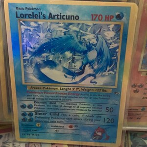 Cartão de Proxy Holo feito à mão Articuno Gym Heroes da Lorelei
