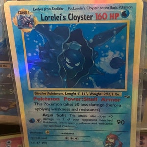 Cartão proxy Holo feito à mão do renascimento dos heróis do ginásio de Lorelei