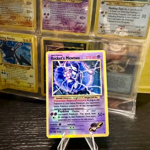 Rocket Mewtwo Gym Heroes Revival handgemachte Holo-Ersatzkarte