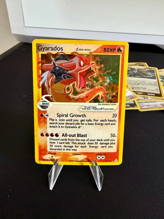 Gyrados Gold Star Proxy Orica Pokmon Gx Vstar Vmax Handmade Holo Proxy Card  - Etsy
