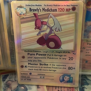 Cartão proxy Holo feito à mão do reavivamento dos heróis do ginásio do medicham de Brawly