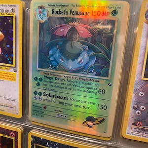 Rocket es Venusaurier Gym Heroes Revival Handgemachte Holo-Proxy-Karte