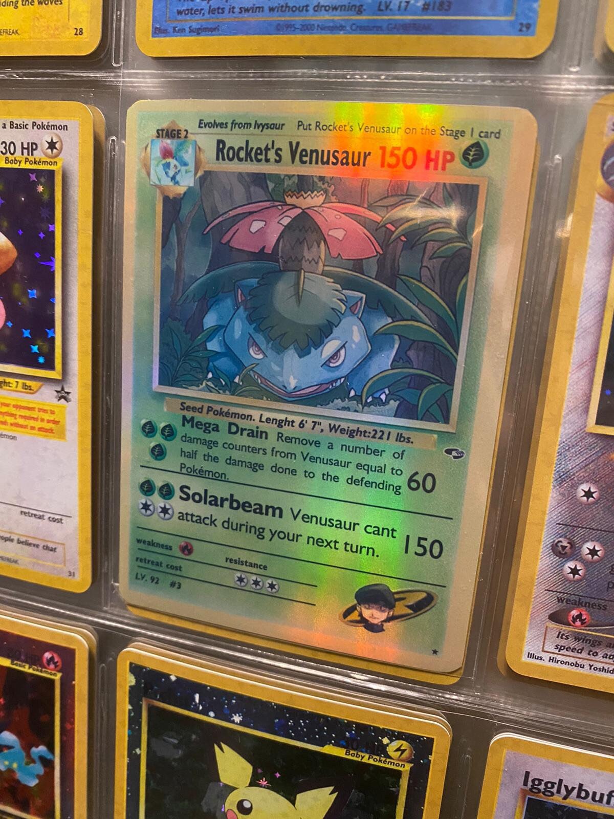Rocket's Venusaur Gym Heroes Revival Handmade Holo Proxy Card - Etsy