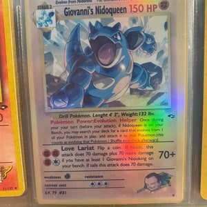 Cartão proxy holo feito à mão do revival dos heróis do ginásio Nestoqueen de Giovannis