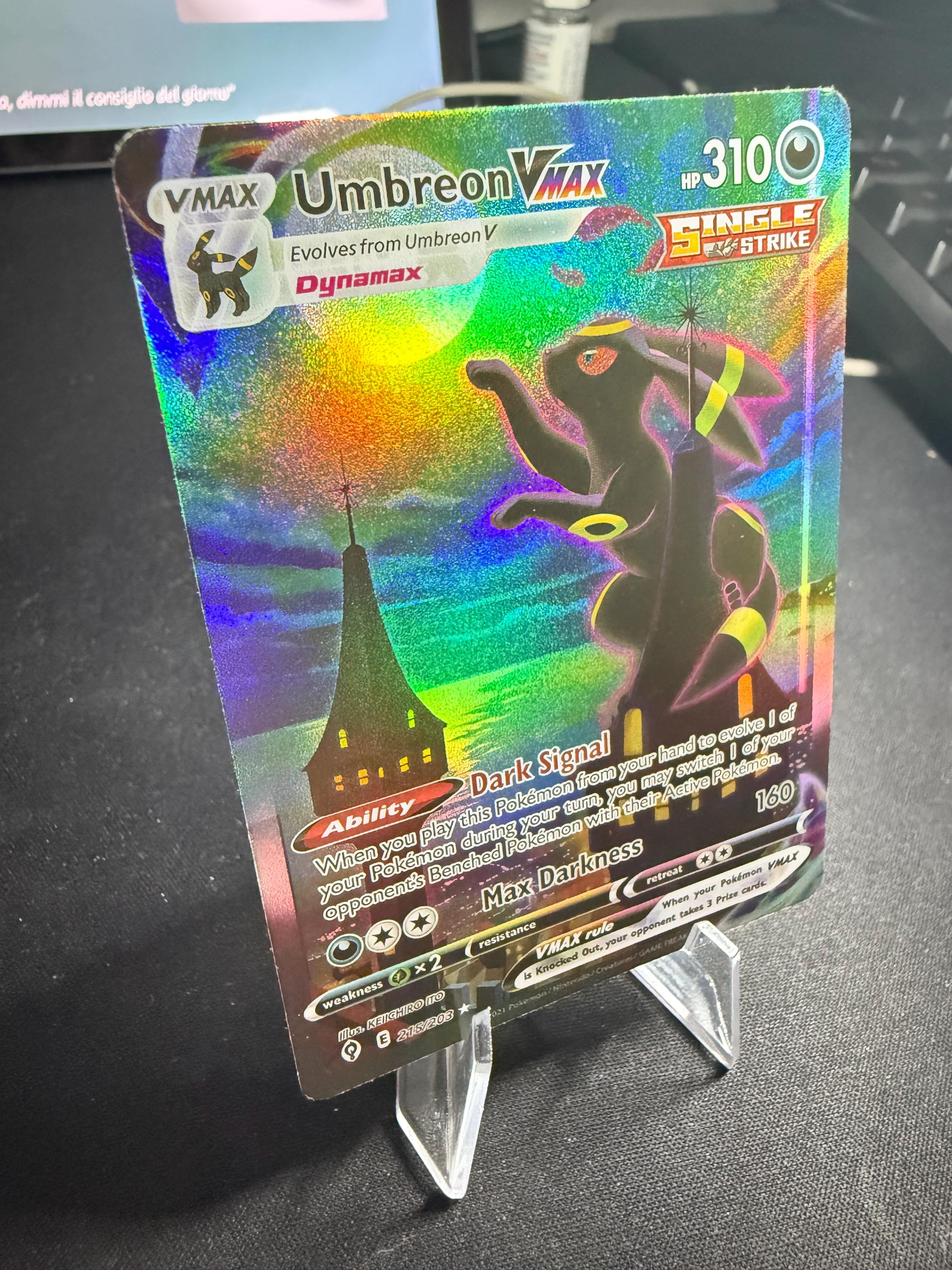 Umbreon VMAX Evolving Skies 215 High Quality Proxy - Etsy