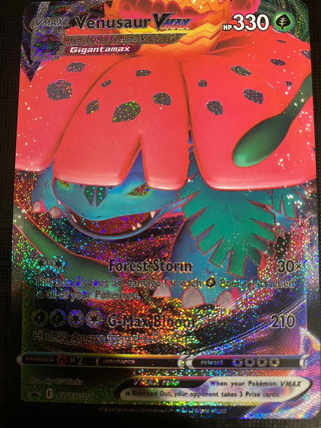 Venusaur Vstar Sword & Shield GX EX M MEGA Pokemon Orica Custom Card Shadow Vmax Gigantamax