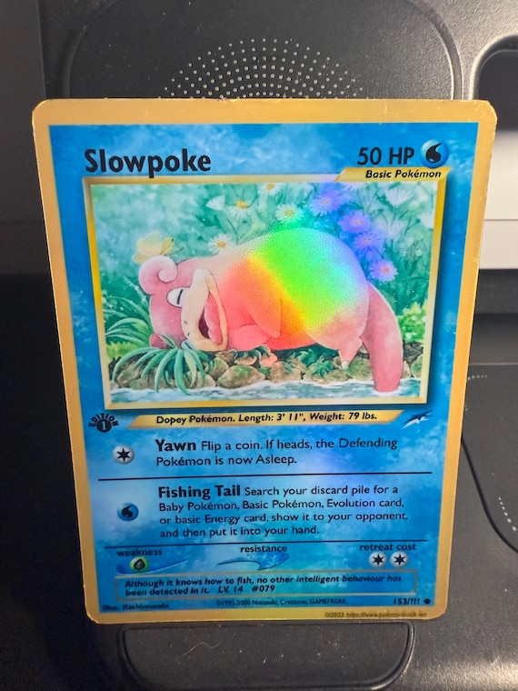 Slowpoke revival Handmade Holo Proxy Card Slowpoke revival Handmade Holo Proxy Card