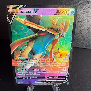 Zacian Vmax - Etsy