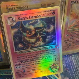 Cartão de proxy Holo feito à mão do renascimento dos heróis do ginásio de Gary