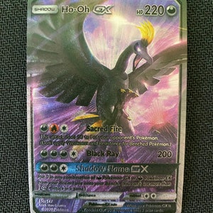 Shadow Lugia ho oh gx charizard gx ex vmax v Pokémon card Orica holographic  Pikachu Pokemon celestial lights custom made