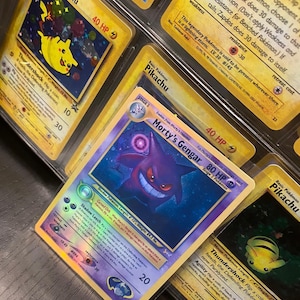 Cartão proxy Holo feito à mão do renascimento dos heróis do ginásio de Morty's gengar