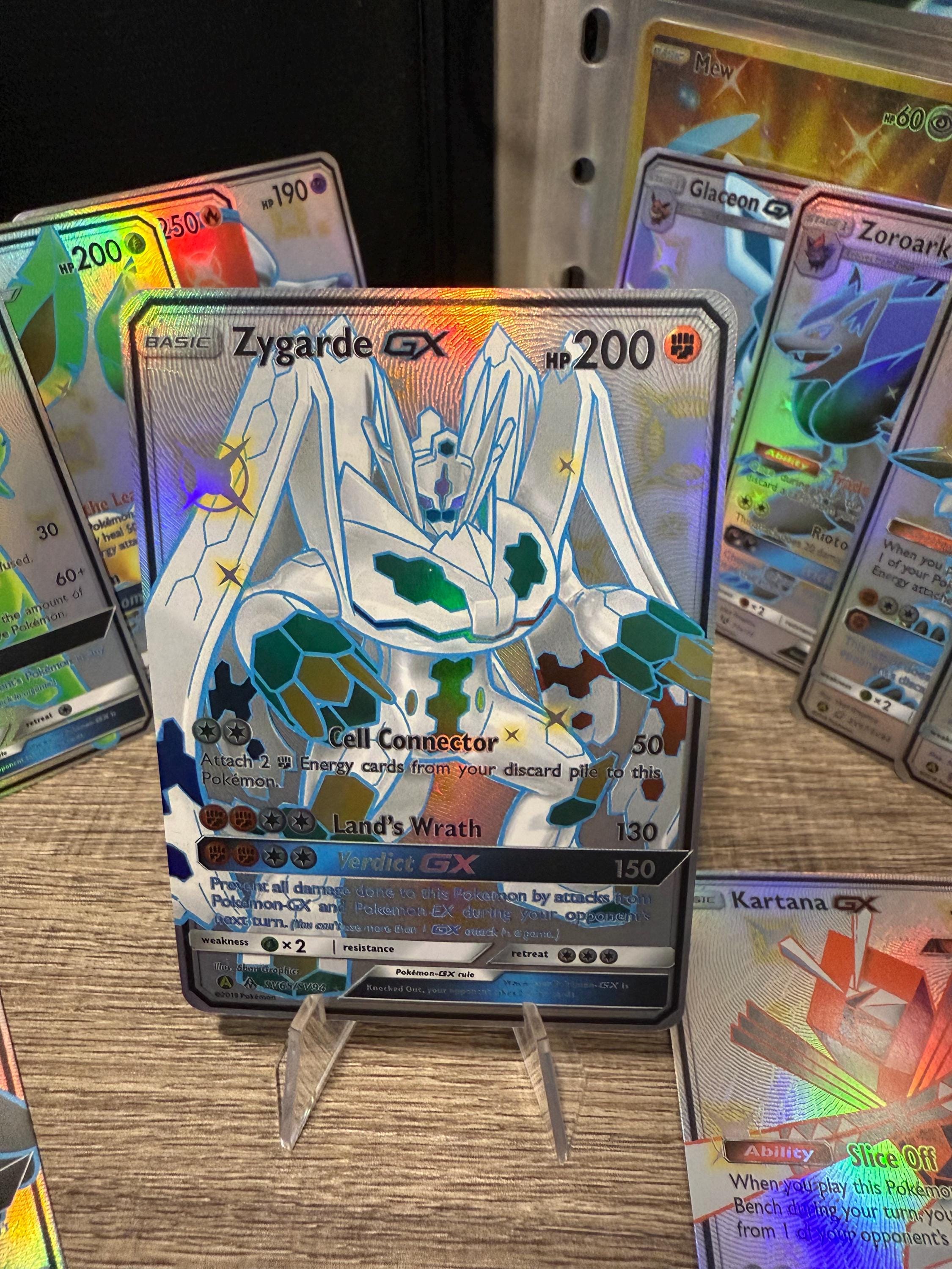 Zygarde GX Hidden Fates Pokémon Gx Vstar Vmax Handmade Holo Proxy